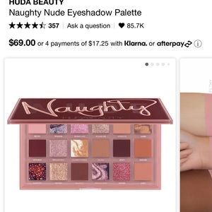 Huda beauty naughty pallet BNIB